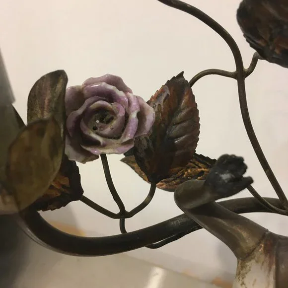 Copper and Brass Light Fixture - Picture 4 of 6